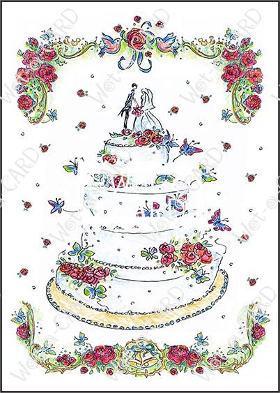 Wedding Cake in Frame