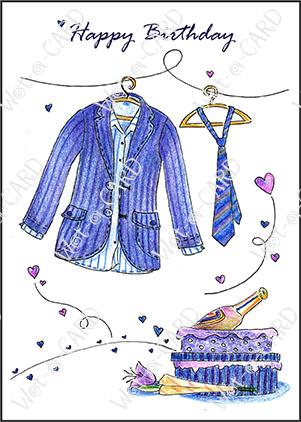 Happy Birthday Jacket & Tie