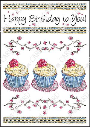 Happy Birthday Cupcakes and Lace