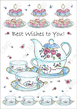 Happy Birthday Teaset Wishes