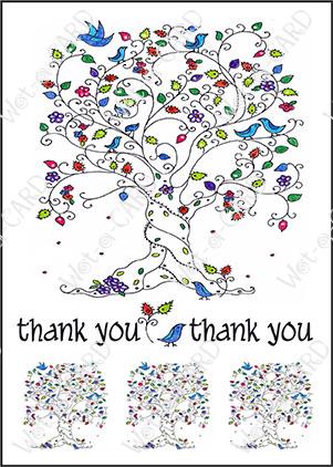 Thank You Tree With Birds