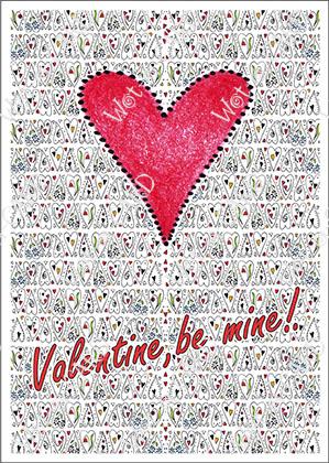 Valentine Heart and Outlines