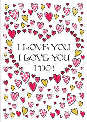 Valentine I Love You Hearts