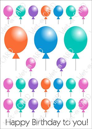 Happy Birthday Ballons Pink