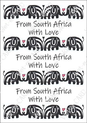 Africa Elephant with Love from SA