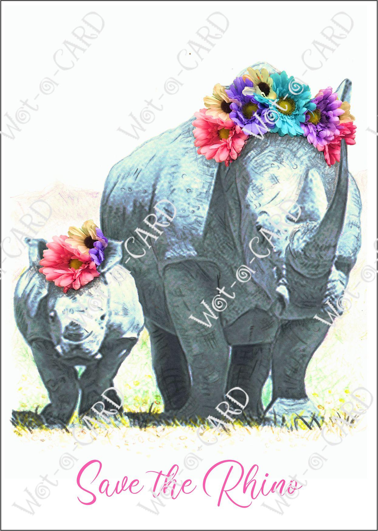 Rhino Mom and Baby