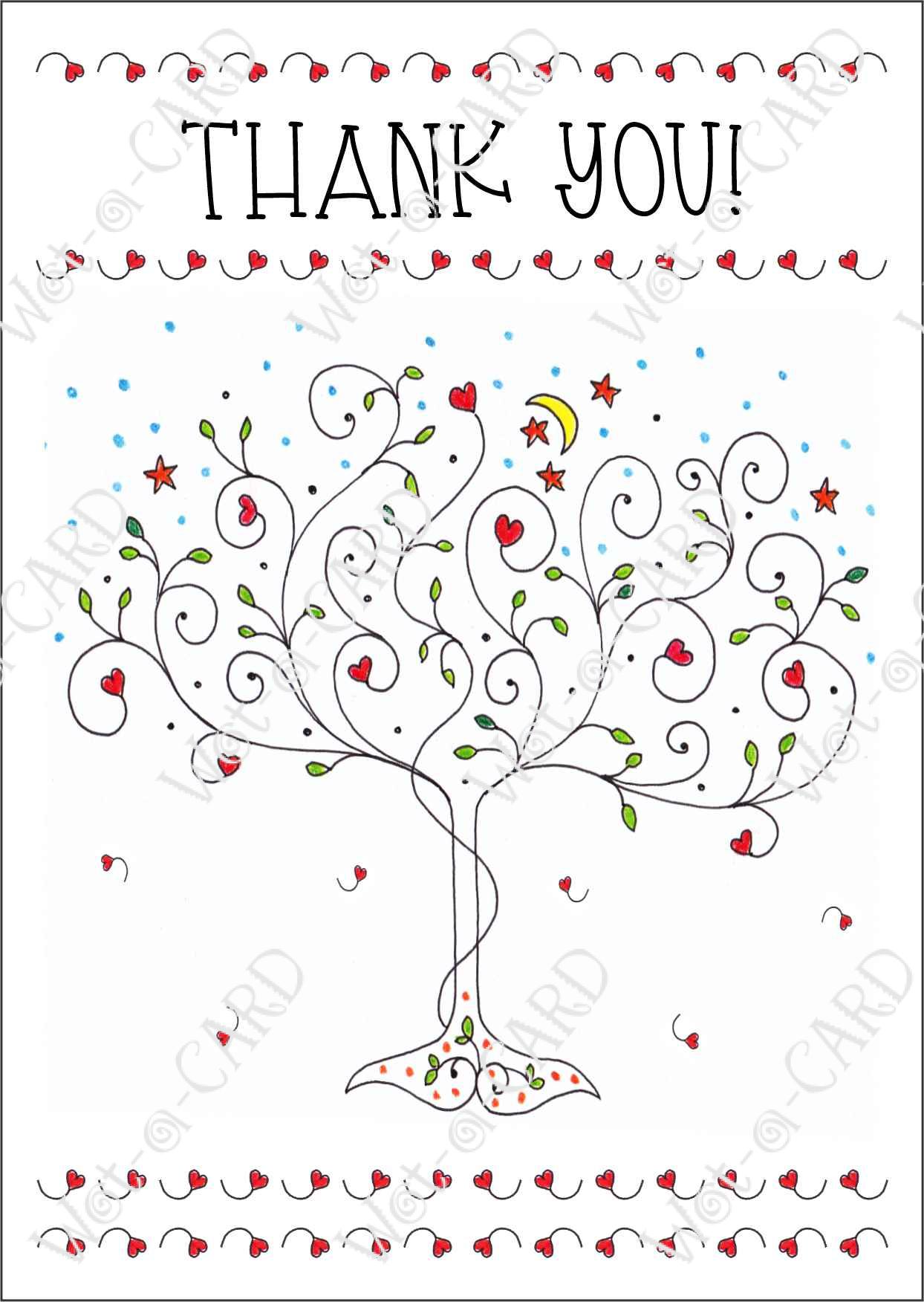 Thank You Tree With Hearts