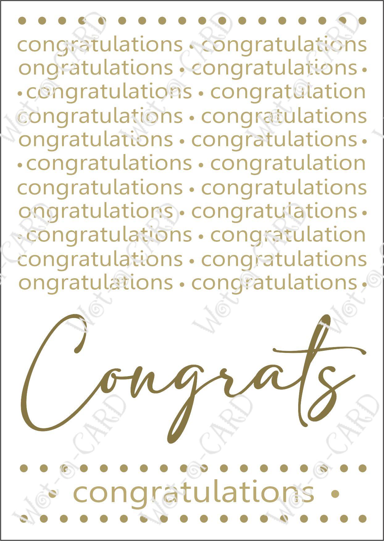 Congrats Script Gold